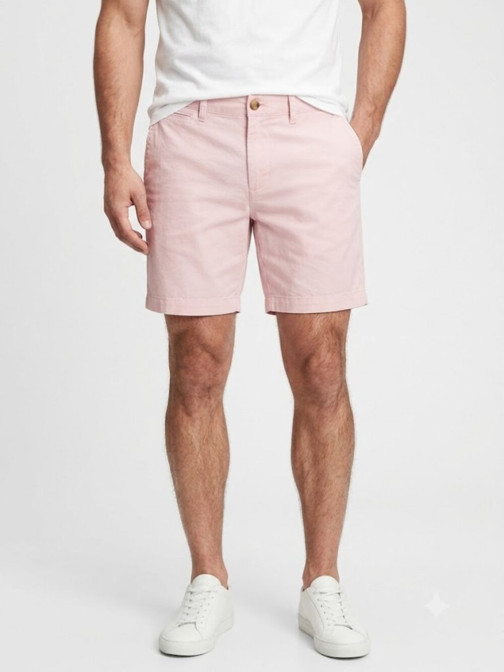 AEO Next Level Flex Pink Shorts Men's Size 28 – Button Zip Closure + Belt Loops